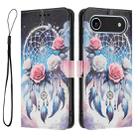For iPhone 17 Air Color Drawing Pattern Leather Phone Case(Flower Wind Chime) - 3