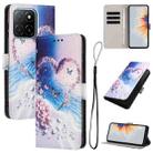 For Honor X6c 4G Color Drawing Pattern Leather Phone Case(Love Butterfly) - 1