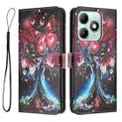 For itel A90 Color Drawing Pattern Leather Phone Case(Butterfly Tree) - 3