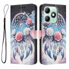 For itel A90 Color Drawing Pattern Leather Phone Case(Flower Wind Chime) - 3