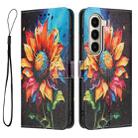 For itel A95 5G Color Drawing Pattern Leather Phone Case(Sunflower) - 3
