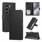 For Tecno Camon 40 4G 3-Card Slots Multifunctional Leather Phone Case(Black) - 1