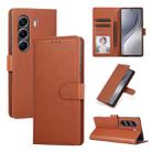 For Tecno Camon 40 Pro 4G / 5G 3-Card Slots Multifunctional Leather Phone Case(Brown) - 1