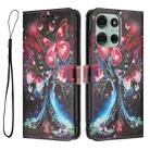 For Motorola Moto G86 5G Color Drawing Pattern Leather Phone Case(Butterfly Tree) - 3