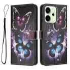 For OPPO Reno14 5G Global Color Drawing Pattern Leather Phone Case(Two Butterflies) - 3