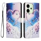 For OPPO Reno14 Pro 5G Global Color Drawing Pattern Leather Phone Case(Love Butterfly) - 3