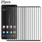 For Google Pixel 7 Pro 5G 25pcs Full Glue 9H HD 3D Curved Edge Tempered Glass Film(Black) - 1