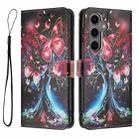 For Samsung Galaxy S25 FE 5G Color Drawing Pattern Leather Phone Case(Butterfly Tree) - 3