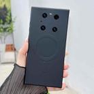 For Huawei Mate 40 Pro Solid Color Liquid Silicone MagSafe Magnetic Phone Case(Black) - 1