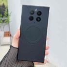 For Huawei Mate 50 Solid Color Liquid Silicone MagSafe Magnetic Phone Case(Black) - 1