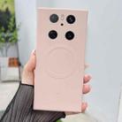 For Huawei Mate 70 Solid Color Liquid Silicone MagSafe Magnetic Phone Case(Pink) - 1