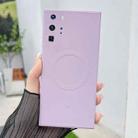 For Huawei P40 Pro Solid Color Liquid Silicone MagSafe Magnetic Phone Case(Grass Purple) - 1