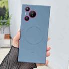 For Huawei Pura 70 Solid Color Liquid Silicone MagSafe Magnetic Phone Case(Lavender Grey) - 1