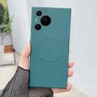 For Huawei Pura 70 Pro / 70 Pro+ Solid Color Liquid Silicone MagSafe Magnetic Phone Case(Dark Green) - 1