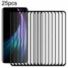 For Sharp Aquos Zero 2 25pcs Full Glue 9H HD 3D Curved Edge Tempered Glass Film(Black) - 1
