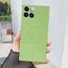 For Xiaomi 14 Solid Color Liquid Silicone MagSafe Magnetic Phone Case(Matcha Green) - 1