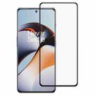 For OnePlus Ace 2 Full Glue 9H HD 3D Curved Edge Tempered Glass Film(Black) - 1