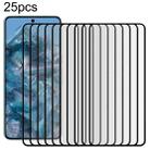 For Google Pixel 8 Pro 25pcs Edge Glue 9H HD 3D Curved Edge Tempered Glass Film(Black) - 1