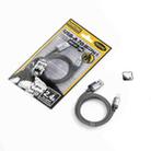 WK WDC-97 Kingkong Ruike Series Braided Charging Data Cable, USB to 8 Pin Port, Length: 1m(Black) - 2