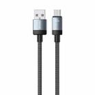 WK WDC-97 Kingkong Ruike Series Braided Charging Data Cable, USB to Micro USB Port, Length: 1m(Black) - 1