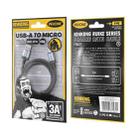 WK WDC-97 Kingkong Ruike Series Braided Charging Data Cable, USB to Micro USB Port, Length: 1m(Black) - 3