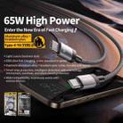 WK WDC-98 Kingkong Ruike Series 65W USB-C / Type-C to USB-C / Type-C Braided Charging Data Cable, Length: 1m(Black) - 3
