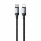 WK WDC-99 Kingkong Ruike Series 35W USB-C / Type-C to 8 Pin Braided Charging Data Cable, Length: 1m(Black) - 1