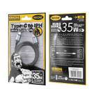 WK WDC-99 Kingkong Ruike Series 35W USB-C / Type-C to 8 Pin Braided Charging Data Cable, Length: 1m(Black) - 2