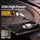 WK WDC-99 Kingkong Ruike Series 35W USB-C / Type-C to 8 Pin Braided Charging Data Cable, Length: 1m(Black) - 3