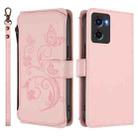 For Motorola Moto E15 / G05 Butterfly Love Flower Multi-card Zipper Wallet Leather Phone Case(Pink) - 2