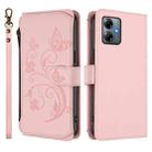 For Motorola Moto G Play 2025 Butterfly Love Flower Multi-card Zipper Wallet Leather Phone Case(Pink) - 2
