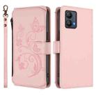 For Motorola Moto G53 5G / G13 4G Butterfly Love Flower Multi-card Zipper Wallet Leather Phone Case(Pink) - 2