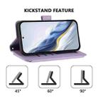 For Motorola Moto G Stylus 5G 2023 Butterfly Love Flower Multi-card Zipper Wallet Leather Phone Case(Light Purple) - 3
