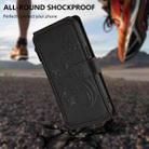 For Motorola Moto E22 4G / E22i 4G Butterfly Love Flower Multi-card Zipper Wallet Leather Phone Case(Black) - 8