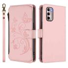 For Motorola Moto G Stylus 2022 4G Butterfly Love Flower Multi-card Zipper Wallet Leather Phone Case(Pink) - 2