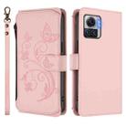 For Motorola Moto X30 Pro 5G Butterfly Love Flower Multi-card Zipper Wallet Leather Phone Case(Pink) - 2