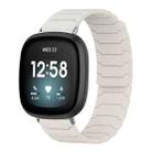 For Fitbit Versa 4 / 3 / Sense 2 / Sense xDfind Magnetic Silicone Watch Band(Starlight) - 1