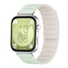 For Huawei Watch Fit4 / Fit4 Pro / Fit3 xDfind Magnetic Silicone Watch Band(Mint Green Starlight) - 1