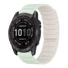 For Garmin Fenix 8/7X/6X/5X 26mm xDfind Magnetic Silicone Watch Band(Mint Green Starlight) - 1