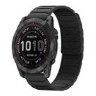 For Garmin Fenix 8/7X/6X/5X 26mm xDfind Magnetic Silicone Watch Band(Black) - 1