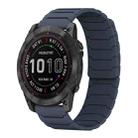 For Garmin Fenix 8/7X/6X/5X 26mm xDfind Magnetic Silicone Watch Band(Midnight Blue) - 1