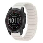 For Garmin Fenix 8/7X/6X/5X 26mm xDfind Magnetic Silicone Watch Band(Starlight) - 1