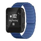 For Garmin Forerunner 35/30/35J 20mm xDfind Magnetic Silicone Watch Band(Navy Blue) - 1