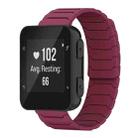 For Garmin Forerunner 35/30/35J 20mm xDfind Magnetic Silicone Watch Band(Wine Red) - 1