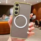 For Samsung Galaxy S21+ 5G Hawkeye Skin Feel MagSafe Phone Case(Army Green) - 1
