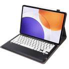 For Xiaomi Pad 7S Pro 12.5 inch Ultra-thin Detachable Bluetooth Keyboard Leather Tablet Case(Black White) - 3