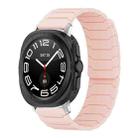 For Samsung Galaxy Watch Ultra / Ultra 2025 xDfind Magnetic Silicone Watch Band(Pink Sand) - 1