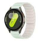 For Samsung Galaxy Watch 7 / 6 / 5 / FE xDfind Magnetic Silicone Watch Band(Mint Green Starlight) - 1