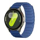 For Samsung Galaxy Watch 7 / 6 / 5 / FE xDfind Magnetic Silicone Watch Band(Navy Blue) - 1