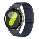 For Samsung Galaxy Watch 7 / 6 / 5 / FE xDfind Magnetic Silicone Watch Band(Midnight Blue) - 1